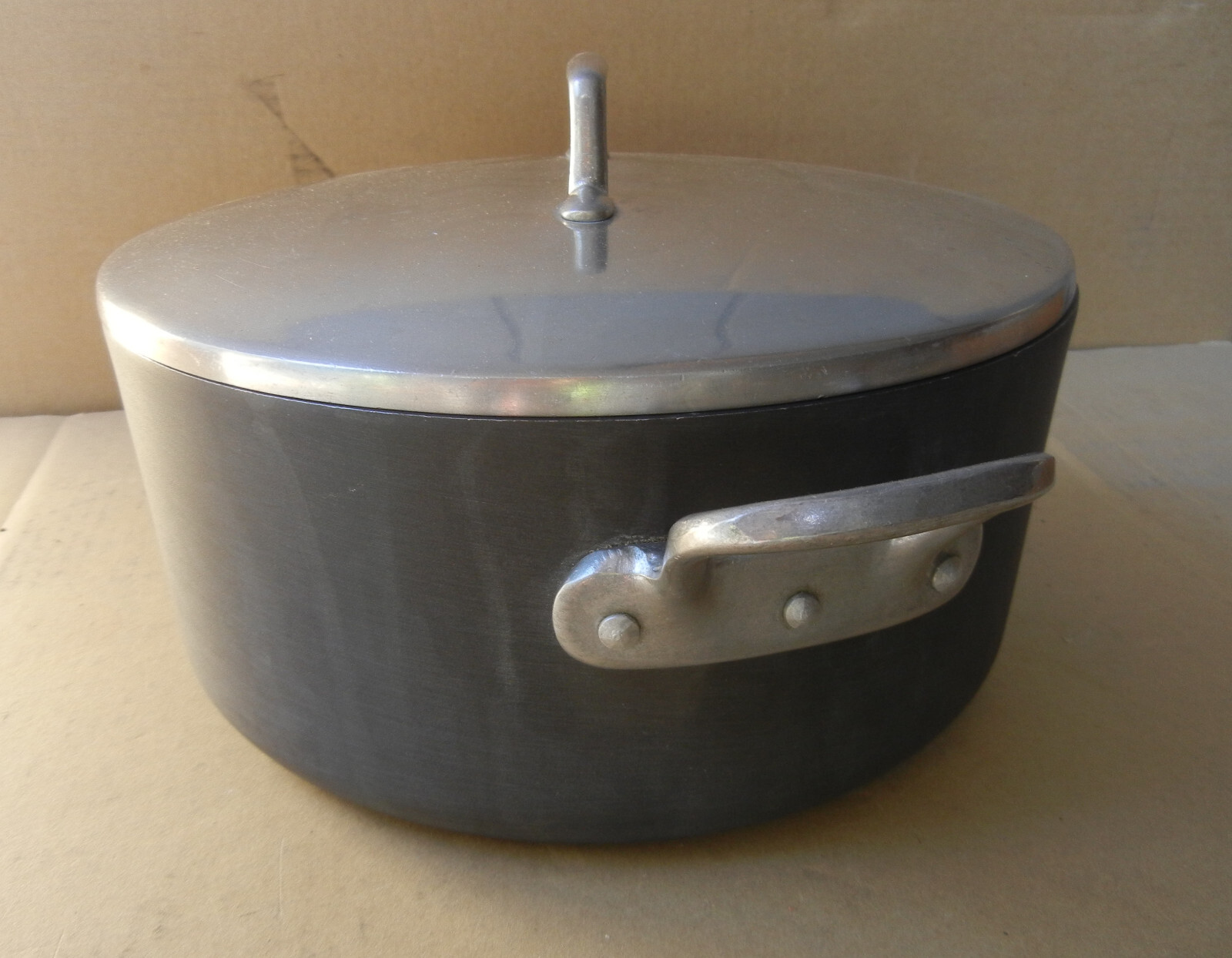 MAGNALITE GHC 5 Quart Anodized Stock Pot Dutch Oven w/ Lid USA Vtg eBay