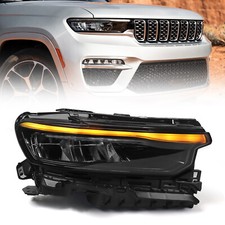 For 2021-2024 Jeep Grand Cherokee L Full Led Headlight W Module W Drl Right