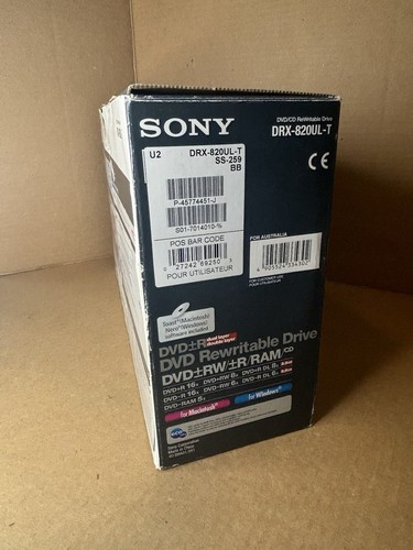 Sony DRX-820U DVD+RW Rewritable Drive DVD+R Dual Layer 8.5GB- Pre-owned in Box - Picture 24 of 24