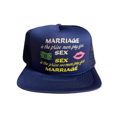 Vintage Funny Trucker hat Marriage Is 