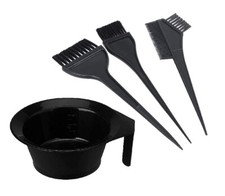 Plastic Dye Brush And Mixing Bowl Hair Colouring Kit - Includes Hair Dye Bowl An