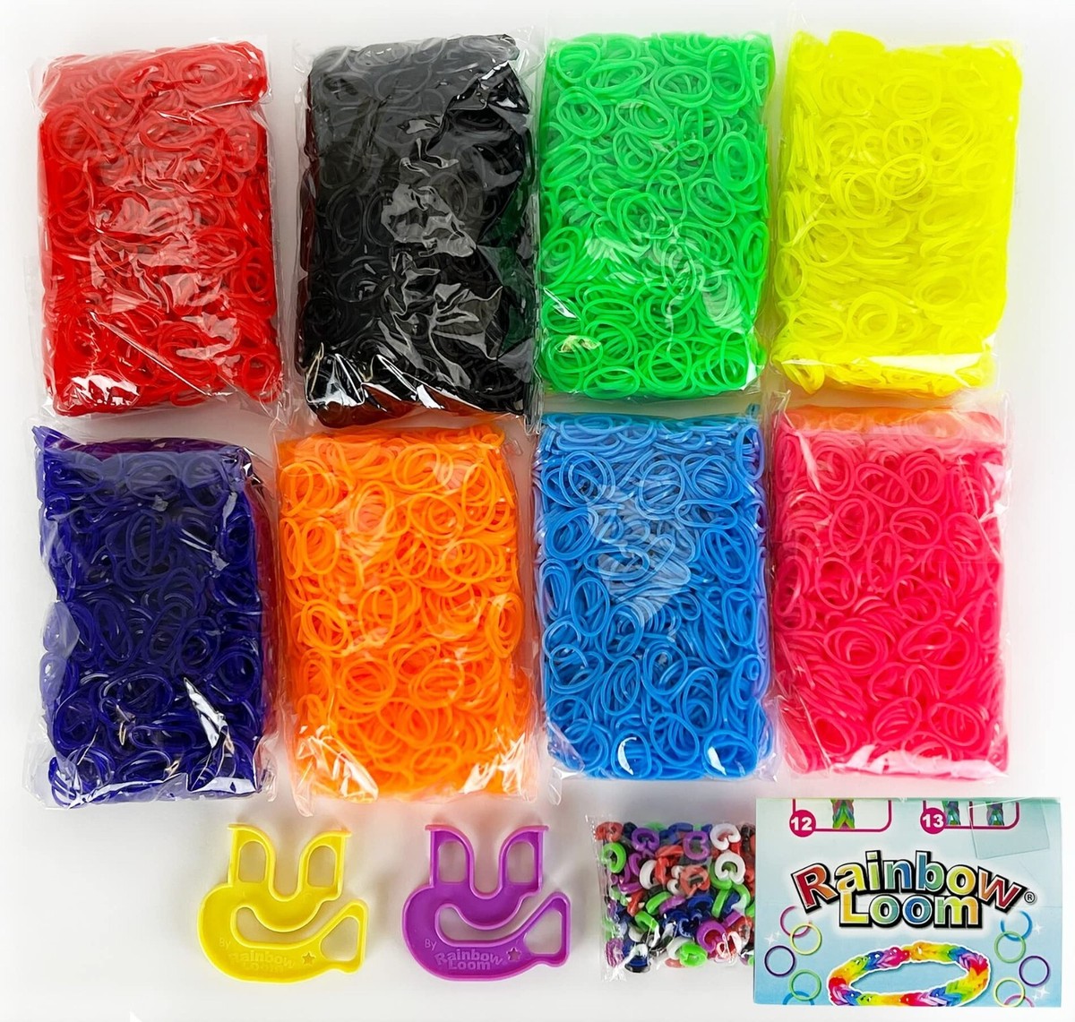 Assorted Rainbow Assorted Multi-Color Rubber Bands - 600 To 15,000 ...