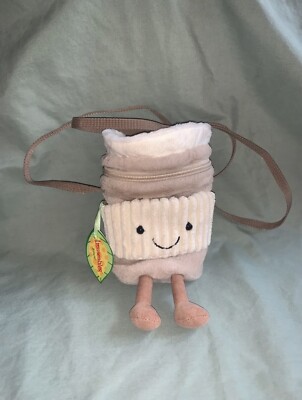  Amuseable Coffee-To-Go Bag かばん Jellycat Amuseable Coffee To Go Bag Soft Plush Purse NWT birthday