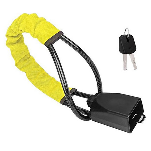 Cinturón de seguridad de acero antirrobo con bloqueo de volante de automóvil cable hebilla dispositivo seguro - Imagen 1 de 18