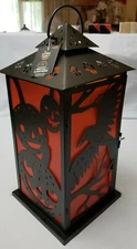 Hyde and Eek! Boutique Target Halloween Metal Lantern LED flickering pumpkin