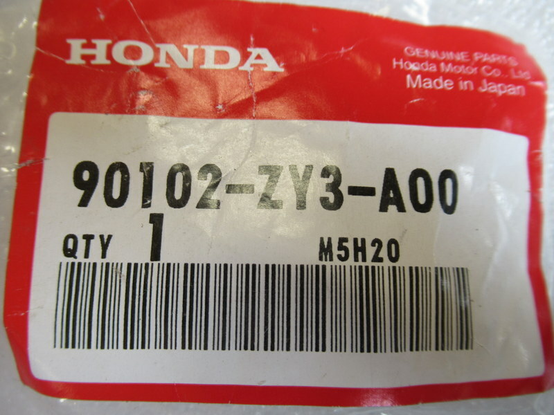 J9C Genuine Honda Marine 90102-ZY3-A00 Hex. Bolt ​OEM New Factory