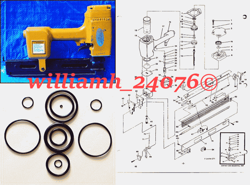 Bostitch T36 Stapler Staple Nailer O-ring Kit  - Picture 1 of 2