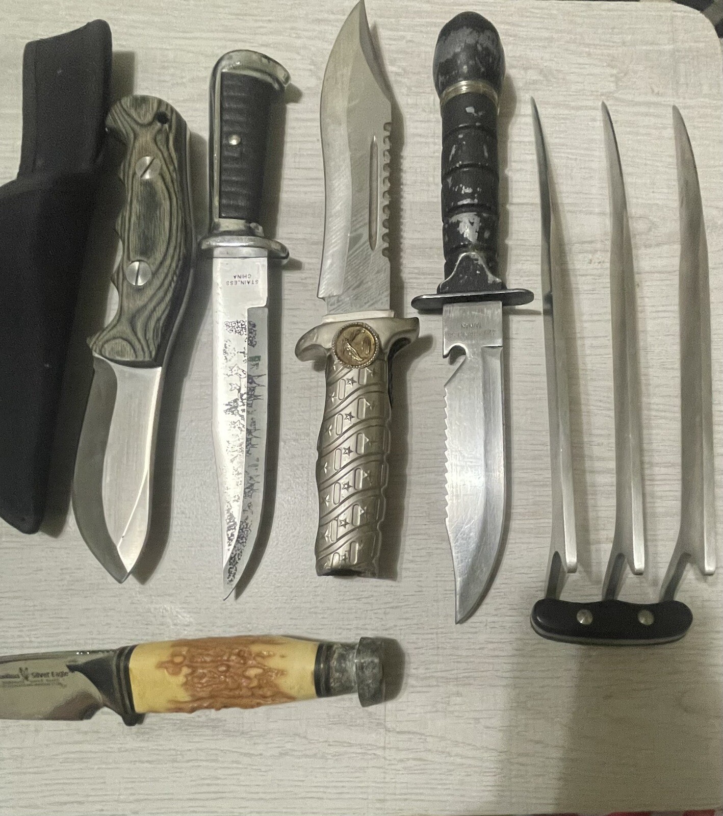 Fixed Blade Knife Lot Used eBay