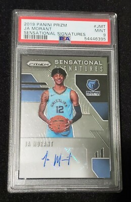 2019-20 Prizm JA MORANT Sensational Signatures Auto Autograph PSA 