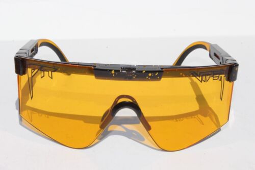 Gafas de sol/gafas de seguridad PIT VIPER The Crossfire negras/amarillas ANSI Z87+ NUEVAS - Imagen 4 de 9