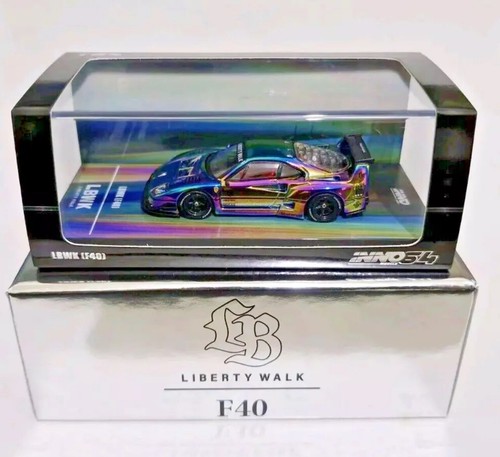 Chase! Inno64 1:64 Ferrari F40 Chrome Silver LBWK Hobby Expo China 2024 ...