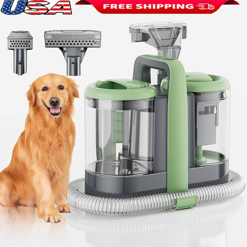 Portable Carpet Cleaner with Powerful Suction for Upholstery and Pet Stains US-image
