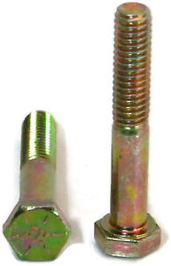 5//16-18 x 1-1//4 NC Hex Cap Screw Grade 8 Zinc /& Yellow 200 per box
