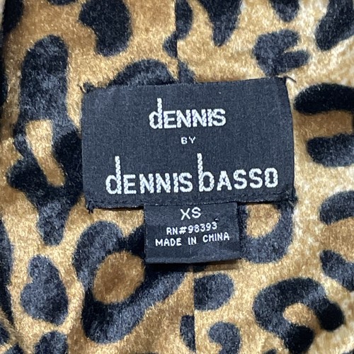 Dennis Basso Reversible Rain Trench Coat Jacket Solid Brown To Leopard Size XS - Picture 5 of 11