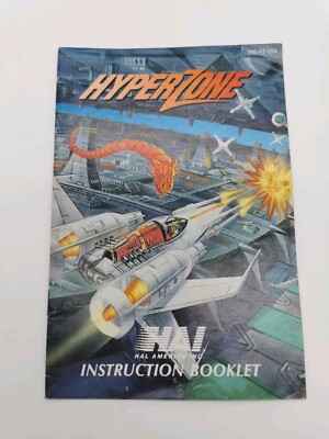 Hyperzone SNES Super Nintendo Manual Only Instruction Booklet