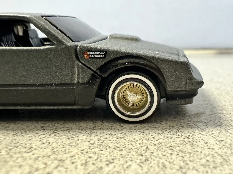 2009 Hot Wheels Buick Grand National Gray And Black Loose Lowrider Wheel Swap - Image 2 of 4