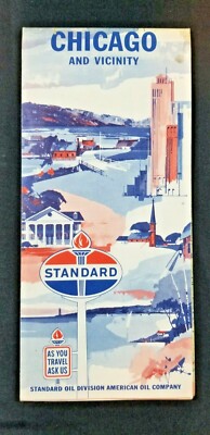 1964 Standard Oil Company Map of Chicago
