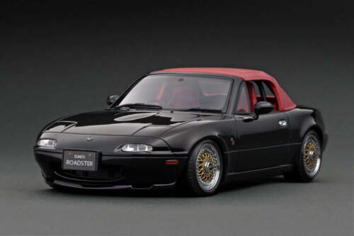 1:18 Mazda Eunos (MX-5) Miata -- Black -- Ignition Model IG3197 - 第 1/4 張圖片