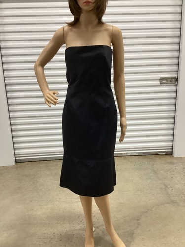 Lela Rose Little Black Dress Strapless Size 8