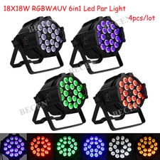 BECEN Stage Light 4pcs18x18 RGBWA UV 6in1 Led Par 64 Light Dmx DJ Stage Lighting