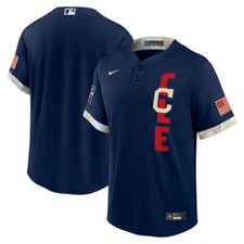 NWT - Men's Cleveland Indians Nike Navy 2021 MLB All-Star Game Replica Jersey  M