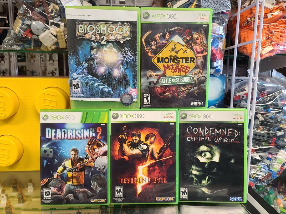 Dead Rising 1 and 2 Game Lot Microsoft Xbox 360 Tested Capcom Zombie Hunting