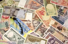 HUGE UNSEARCHED WORLD FOREIGN CURRENCY BANKNOTE BLOWOUT (SOLD IN LOTS OF 12)