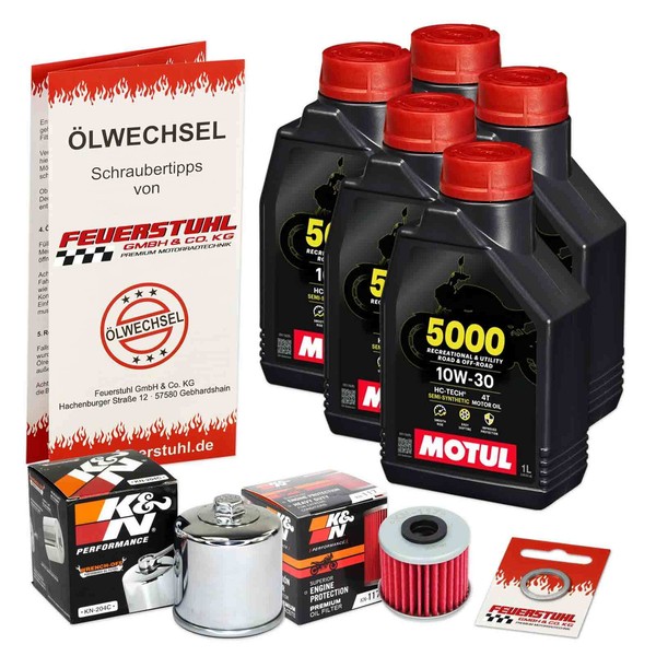 Honda Crf 1000 Africa Twin Dct SD06 17-19, Motul 10W30 ÖL + K&N Racing ÖLfilter-image