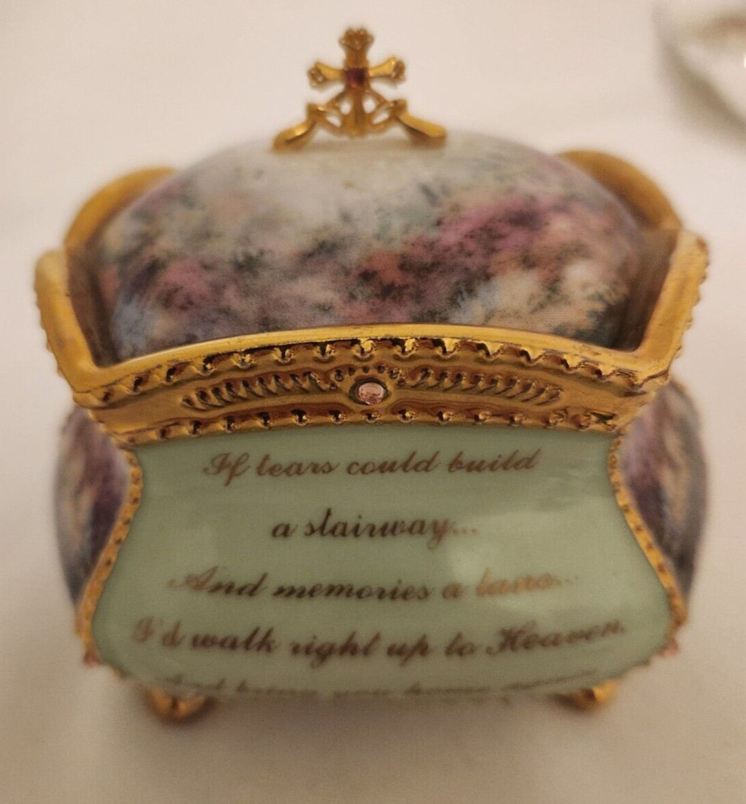 Elliot Heavenly Memories Kinkade Memorial Tribute Music Box Plays Memories READ