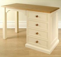 Hampton Cream Painted Pine Furniture Small Pc Office Computer Desk Hampton Cream Painted Pine Furniture Small Pc Office Computer Desk