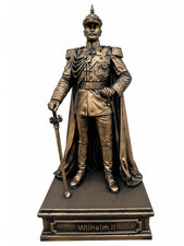 Kaiser Wilhelm II Figur 24cm Bronze Skulptur ...