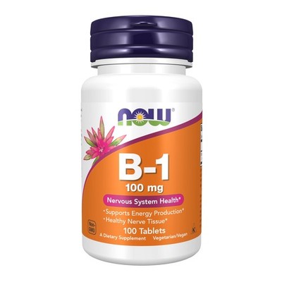 NOW Foods Supplements, Vitamin B-1 100 mg, Energy Production*, Nervous System He