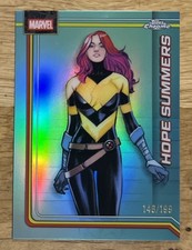 2026 Topps Chrome Marvel HOPE SUMMERS AQUA REFRACTOR /199 #49 1st Appearance!
