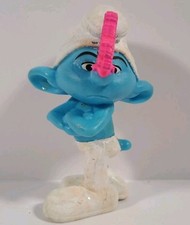 2011 Peyo Grouchy Smurf Made For McDonald  s Happy Meal Small Kid Toy Figure