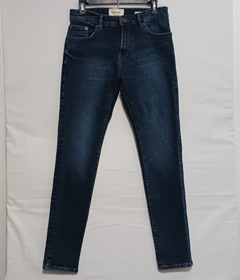Pull & Bear Men's Skinny Jeans Sz 31 Dk blue wash 5 pocket style