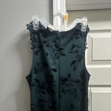 American Vintage Green Floral Lace Fit & Flare Sleeveless Knee Length Dress S