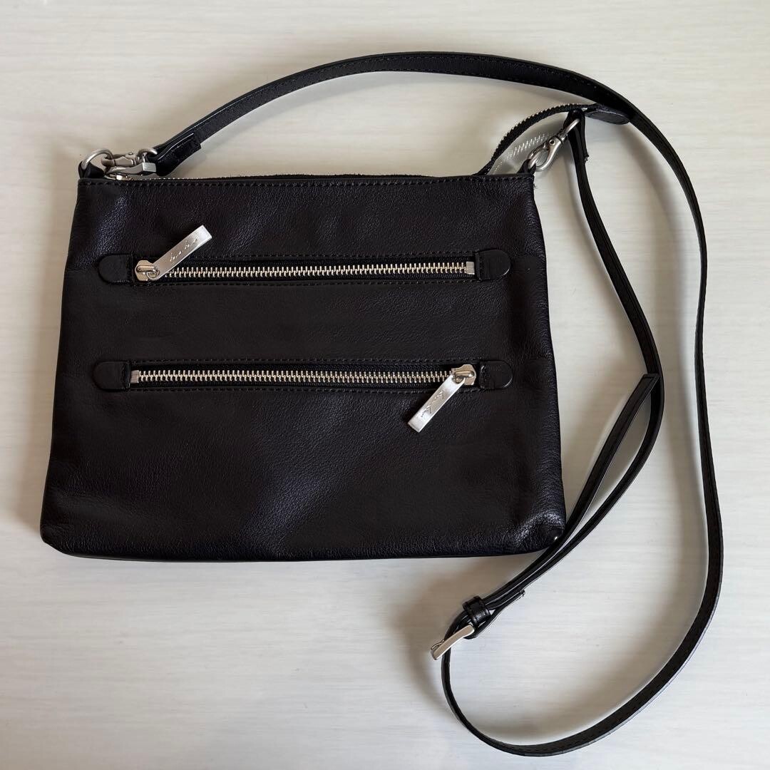 Kawa Kawa Black Leather Crossbody Shoulder Bag Japan … - Gem