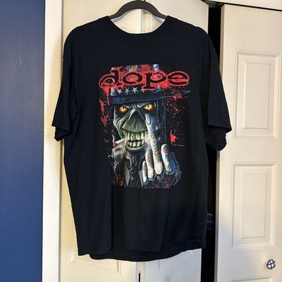 DOPE Band Nu Metal F*** The World T-Shirt Vintage 2005 Tour large NEW 