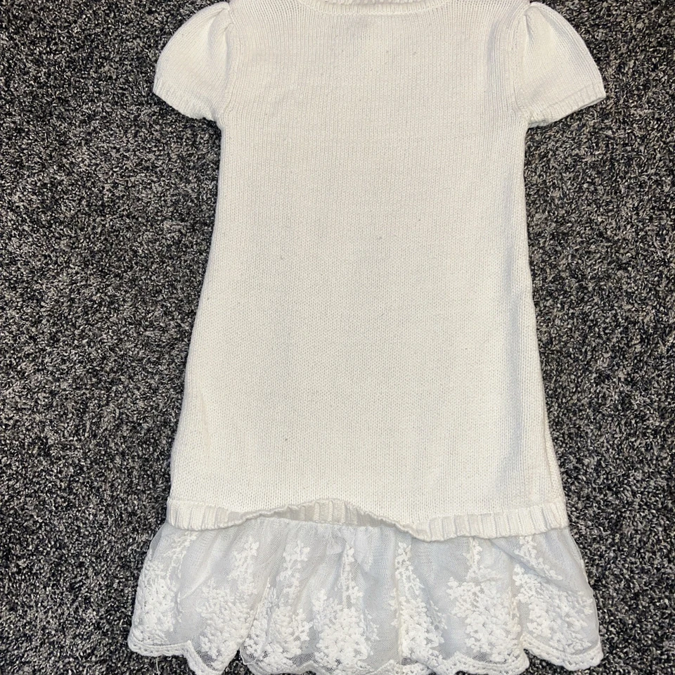 Детское платье-свитер Place размер 4 цвет слоновой кости короткий рукав - Изображение 4 из 4