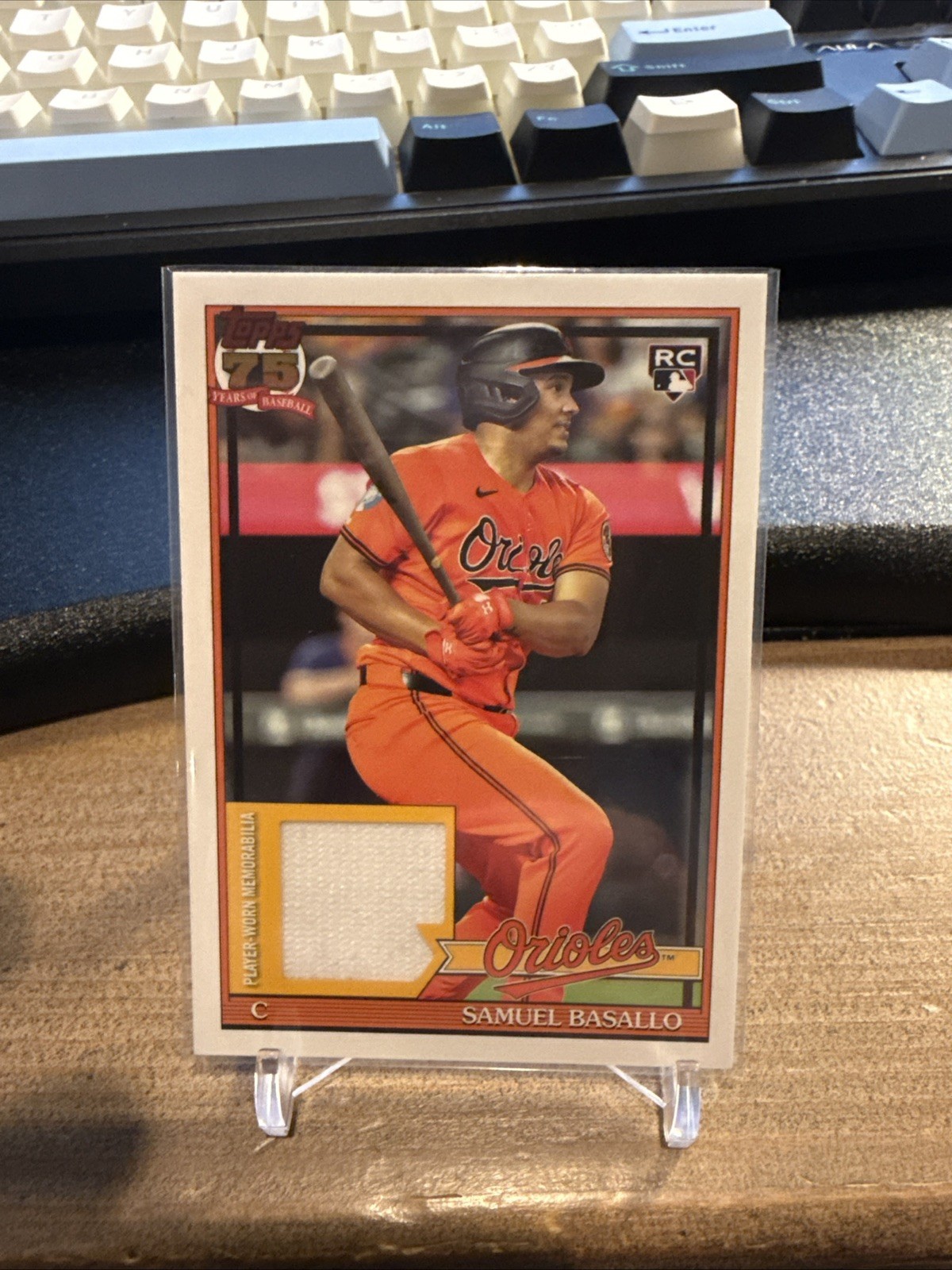 Topps 2026 Series 1 1991 Relics Samuel Basallo Orioles Rookie Relic 91R-SB