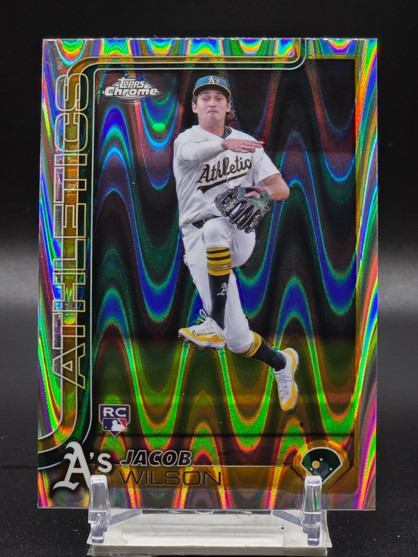 2025 Topps Chrome - Jacob Wilson #96 (RC) RayWave Refractor