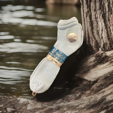 Vintage Sure Step Pro Kim High Bulk Orlon Soft Roll Top Socks