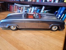 NICE VINTAGE 1950'S PHILIP NIEDERMIER TIN FRICTION FORD THUNDERBIRD CONVERTIBLE