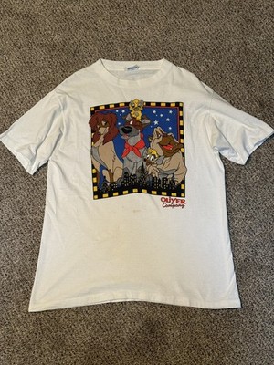 Vintage Walt Disney 1980s Oliver and Company t shirt Rare Shirt size large