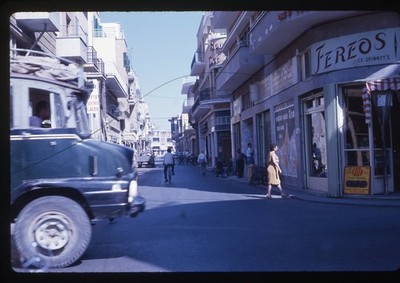 SL32 Slide 1960s  Cyprus Greece City Life 261a