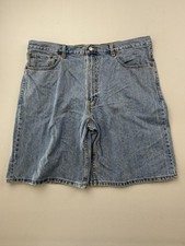 Levi's Denim Shorts Mens 40 Blue Light Wash 550 Relaxed Fit Bermuda 10 Inseam