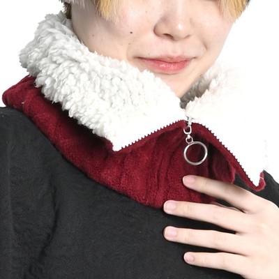 2-Way Knit Neck Warmer with Fleece Lining, Unisex