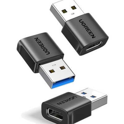 UGREEN USB C Adapter 3 Stück, 10Gbps USB C Buchse zu A Stecker Adapter Kompat...