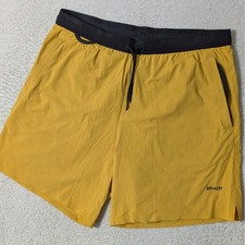 Brady Brand Shorts Men L Yellow 34/7 Nylon St...