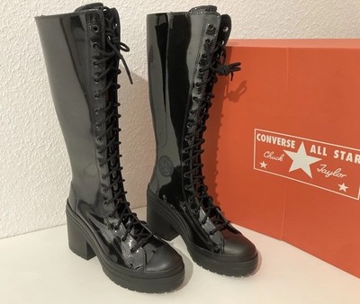 Converse Chucks 70 De Luxe Heel XXHi Platform Stiefel Lack  Latex Look  Gr. 42